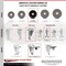 Service Caster 4 Inch Phenolic Swivel 3/8 Inch Threaded Stem Caster with Total Lock Brake SCC SCC-TSTTL20S414-PHR-381615 - alternate 5